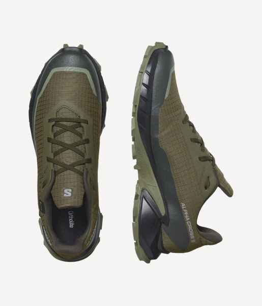 Кроссовки ALPHACROSS 5 GTX (RU 42 UK 9 USm 9.5 СМ 27; olive night/black/deep lichen green)